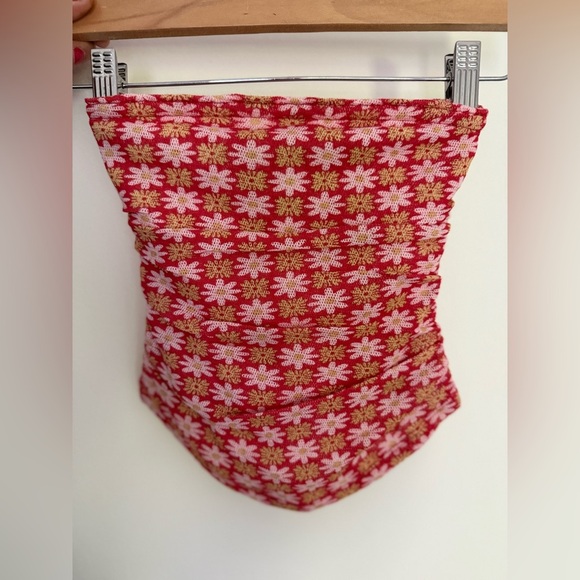 Boulevard Printed Tube NWOT flame red combo - Picture 2 of 6